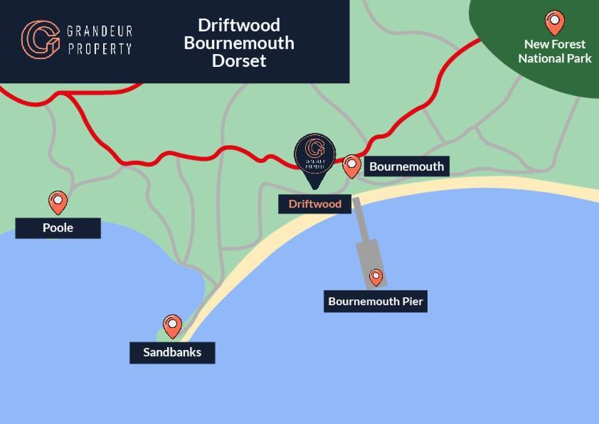 Driftwood By Grandeur Property ボーンマス エクステリア 写真